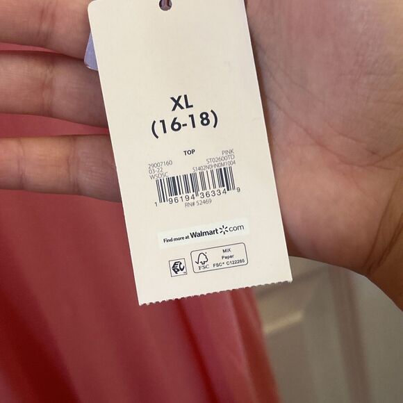 Secret Treasures Women's Plus Size Knit Sleep Short Sleeve Shirt XL 16/18 NWT - Picture 5 of 13